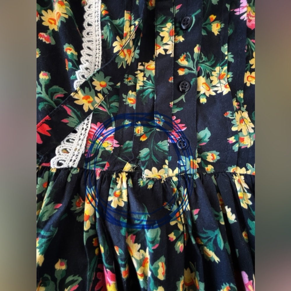 Batsheva x Laura Ashley black floral print dress - Picture 6 of 10